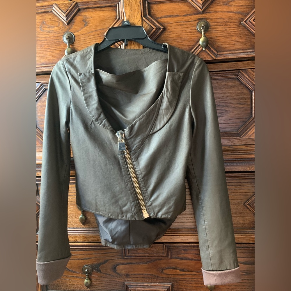 2 Love Tony Cohen 2 way Leather Jacket 2 38